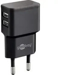 Goobay Dual USB-Ladeger&auml;t 2,4A,100-240V,sw 44951