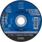 PFERD TOOLS Schruppscheibe E 125x7,2x22,23 mm ZIRKON Speziallinie SGP STEEL f&uuml;r