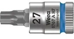 Wera 8767 A HF TX Zyklop Bitnuss mit 1/4"-Antrieb, mit Haltefunktion, TX 27 x 28 mm