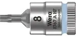 Wera 8767 A HF TX Zyklop Bitnuss mit 1/4"-Antrieb, mit Haltefunktion, TX 8 x 28 mm