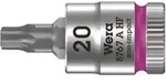 Wera 8767 A HF TX Zyklop Bitnuss mit 1/4"-Antrieb, mit Haltefunktion, TX 20 x 28 mm
