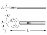 KS Tools Einmaul-Kraftschlüssel, 18mm