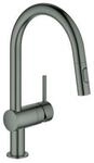 Grohe Sp&uuml;ltisch-Einhebelmischer Minta h grap g, herausz. Dual-Brause, C-Ausl