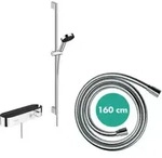 hansgrohe Brausesyst Pulsify Select 105 959mm BrSt, chr, Relaxat, m Thermostat, 3jet