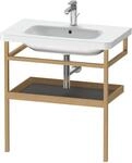 Duravit Handtuchhalter DuraStyle 74x44cm, graph m/Eich massiv, mit Ablage