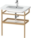 Duravit Handtuchhalter DuraStyle 74x44cm, we. hgl./Eiche mass., m Ablage