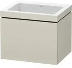 Duravit Waschtischunterschrank c-bonded L-Cube 60x48cm, o HL, Tau ma, 1 Ausz.,