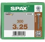 Spax R&uuml;ckwandschrauben 3 x 25 ohne Linse T-STAR PLUS T10 VG