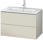 Duravit Waschtischunterschrank L-Cube 82x48,1cm, Tau ma, 2 Schub., wandh&auml;ngend