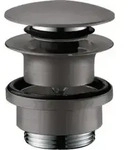 hansgrohe Ablaufgarnitur Push-op, f WT- u. Bidetm., brush. bla vc