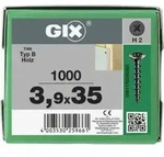 Spax GIX-B Trompetenkopf 3,9 x 35 H2 Grobgewinde PHOSPHATIERT
