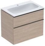 Geberit M&ouml;bel-Waschtischset iCon 75x63x48cm, we/KeraTe, Ei, Gr. lava matt