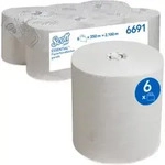 Scott Essential Papierhandt&uuml;cher gerollt, 6 x 350 m Handtuchrollen, wei&szlig;