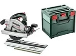 Metabo Akku-Handkreiss&auml;ge KS 18 LTX 66 BL Set mit Kappschiene KFS 44; metaBOX...
