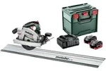 Metabo Akku-Handkreiss&auml;ge KS 18 LTX 66 BL Set mit F&uuml;hrungsschiene FS 160;...