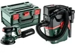 Metabo Set Akku-Exzenterschleifer SXA 18 LTX 125 + Akku-Sauger AS 18 L PC...