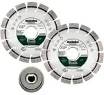 Metabo Set: 2xDiamanttrennscheibe 125x22,23mm, "UP" + 1xQuickspannmutter M 14