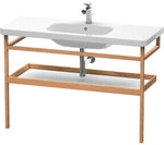 Duravit Handtuchhalter DuraStyle 114x44cm, we. hgl./Eiche mass., m Ablage