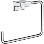 hansgrohe Handtuchring AddStoris schwenkbar, Wandmontage, Metall, chrom