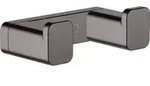 hansgrohe Doppelhaken AddStoris Wandmont., Metall, brushed black chrome