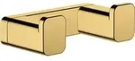 hansgrohe Doppelhaken AddStoris Wandmontage, Metall, polished gold optic