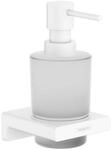 hansgrohe Lotionsspender AddStoris Wandmont., Glaseinsatz, Metall, mattwei&szlig;