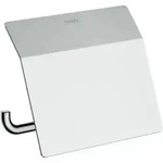 hansgrohe Papierrollenhalter AddStoris mit Deckel, chrom, Wandmontage, Metall