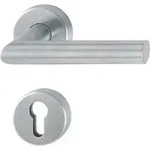 Hoppe FS-Garnitur Ams.FS-E1400/42H/42HS VA F69 D/D f.TS 40-65mm PZ DIN L/R