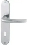 Hoppe Langschildgarnitur Denver E1310Z/302 VA F69 OB 72mm DIN L/R
