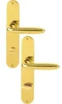 Hoppe Langschildgarnitur Verona M151/302 MS F71 Bad SK/OL 78mm DIN L/R