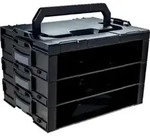 Sortimentskastentresor i-BOXX&reg; Rack 3er Block B442xT304xH342mm ABS BS SYSTEMS