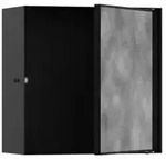 hansgrohe XtraStoris Rock Wandnische 300x300x140mm, m befl. T&uuml;r, mattschwarz