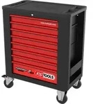 KS Tools PERFORMANCEplus P15 SCHWARZ/ROT Werkstattwagen mit 8 Schubladen