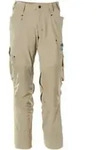 Mascot Hose mit Knietaschen, Stretchstoff Hose Gr&ouml;&szlig;e 82C42, hellkhaki