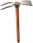 SHW Rex-H&auml;ckchen m.Breitblatt 2 Zinken, mit Stiel 40 cm
