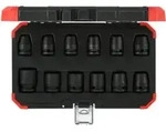 Gedore red Schlagschrauber-Steckschl&uuml;ssel-Satz, Set 12-tlg, 1/2", 6-kant Nuss, SW