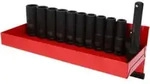 KS Tools 1/2" Sechskant-Kraft-Stecknuss-Satz, lang, 13-teilig