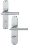 Hoppe Langschildgarnitur Stock.E1140Z/302 VA F69 Bad SK/OL 78mm DIN L/R