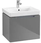 V&B Waschtischunterschrank Subway 2.0 53,7x42x42,3cm, Griff chrom, glossy grey
