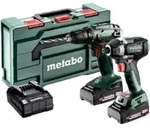 Metabo Akku Combo Set 2.8.1 18V BS 18 + SSD 18 LT 200 BL; metaBOX 145 L