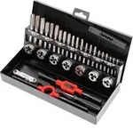 STIER Gewindeschneidzeug-Satz / Gewindeschneider Set 32-teilig M3-M12 HSS-G