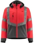 Mascot Blackpool Soft Shell Jacke Gr&ouml;&szlig;e M, hi-vis rot/dunkelanthrazit