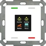 MDT technologies Taster Smart 55 4-fach Farbdisplay, rws/gl&auml; BE-TAS55T4.01