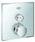 Grohe Fertigset Grohtherm Smartcontrol chr, eck, UP-Thermostat, 1 Absperrventil