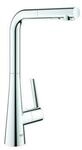 Grohe Sp&uuml;ltischmischer Zedra SmartC chrom, herausziehbare Dual-Brause