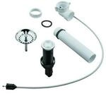 Grohe Zugstangen-Ablaufgarnitur 40986 Push-Exzenter f&uuml;r K&uuml;chensp&uuml;len edelstahl