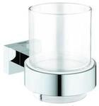 Grohe Becher Essentials Cube mit Halter, chrom (40755001)