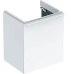 Geberit Waschtischunterschrank Smyle Square 53,6x61,7x43,3cm, 1 T. li, we. hochglanz