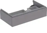 Geberit Waschtischunterschrank Xeno2 88x22x46,2cm, m La., m Abl, struk./s.gr