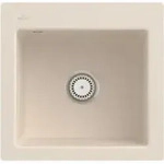V&B b&uuml;ndige Sp&uuml;le Subway 50 S Flat m Ablaufgarnitur, Handbet&auml;tigung, ivory